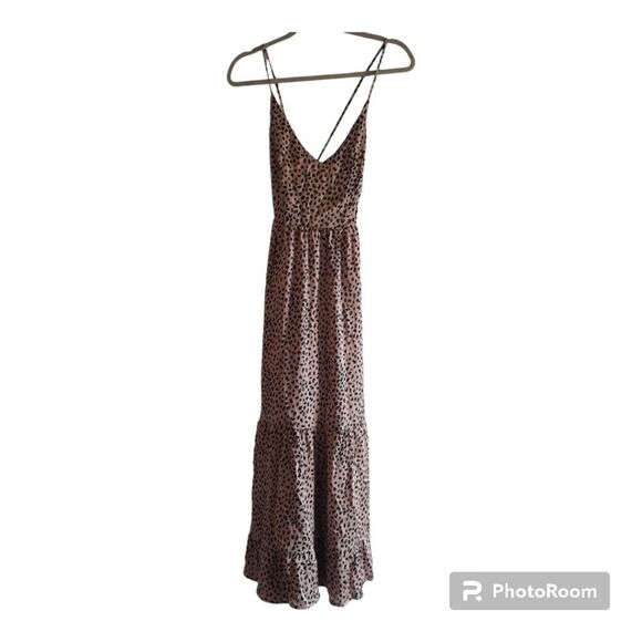 Cupshe Ayana Lace-Up Backless Maxi Slip Dress - Picture 1 of 5